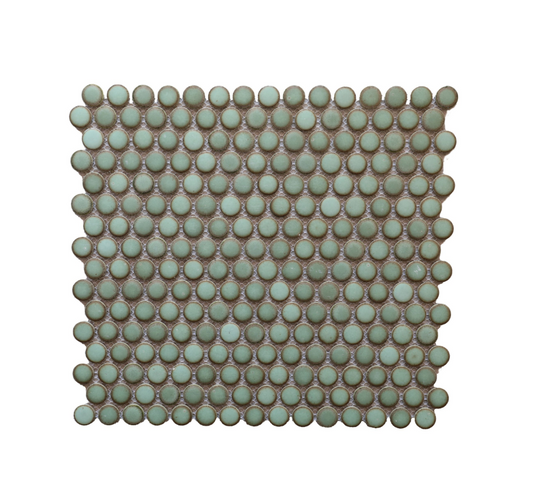 Antique Artichoke Penny Rounds Mosaic