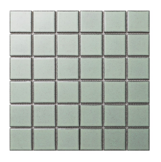 Antique Mint Speckle Matt Square Mosaic