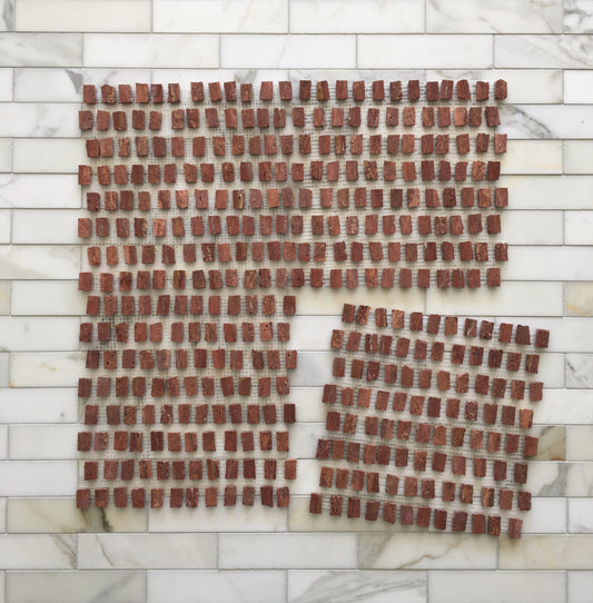 Scarlet Travertine Mini Mosaic
