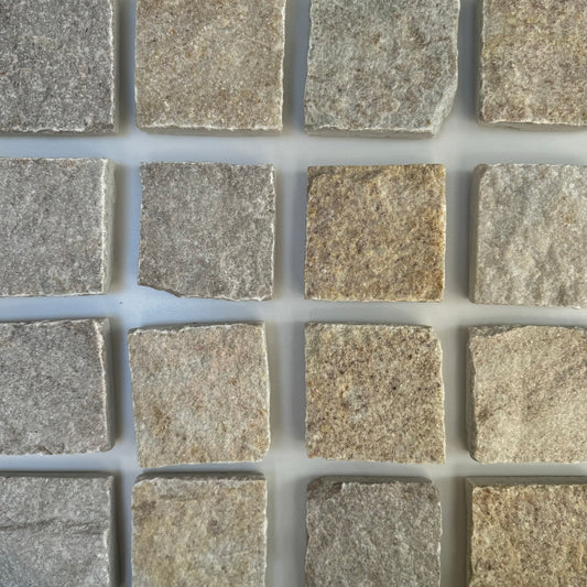 Quartz Rosa Split Cobbles 400x400