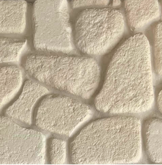 White Limestone Bali Cobble Wall Cladding