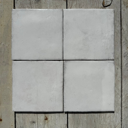 Vintage Old White Matt Square
