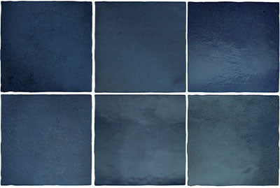 Vintage Sea Blue Matt Square