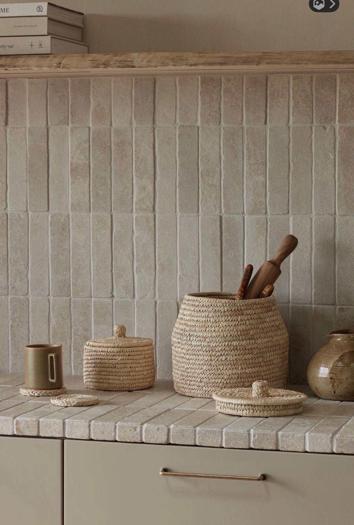 Tivoli Pearl Brushed Limestone Baton 50x200x20mm