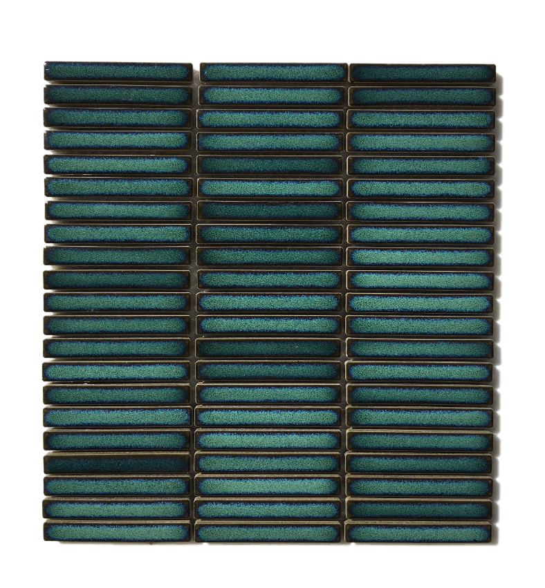 Antique Green Gloss Finger Mosaic