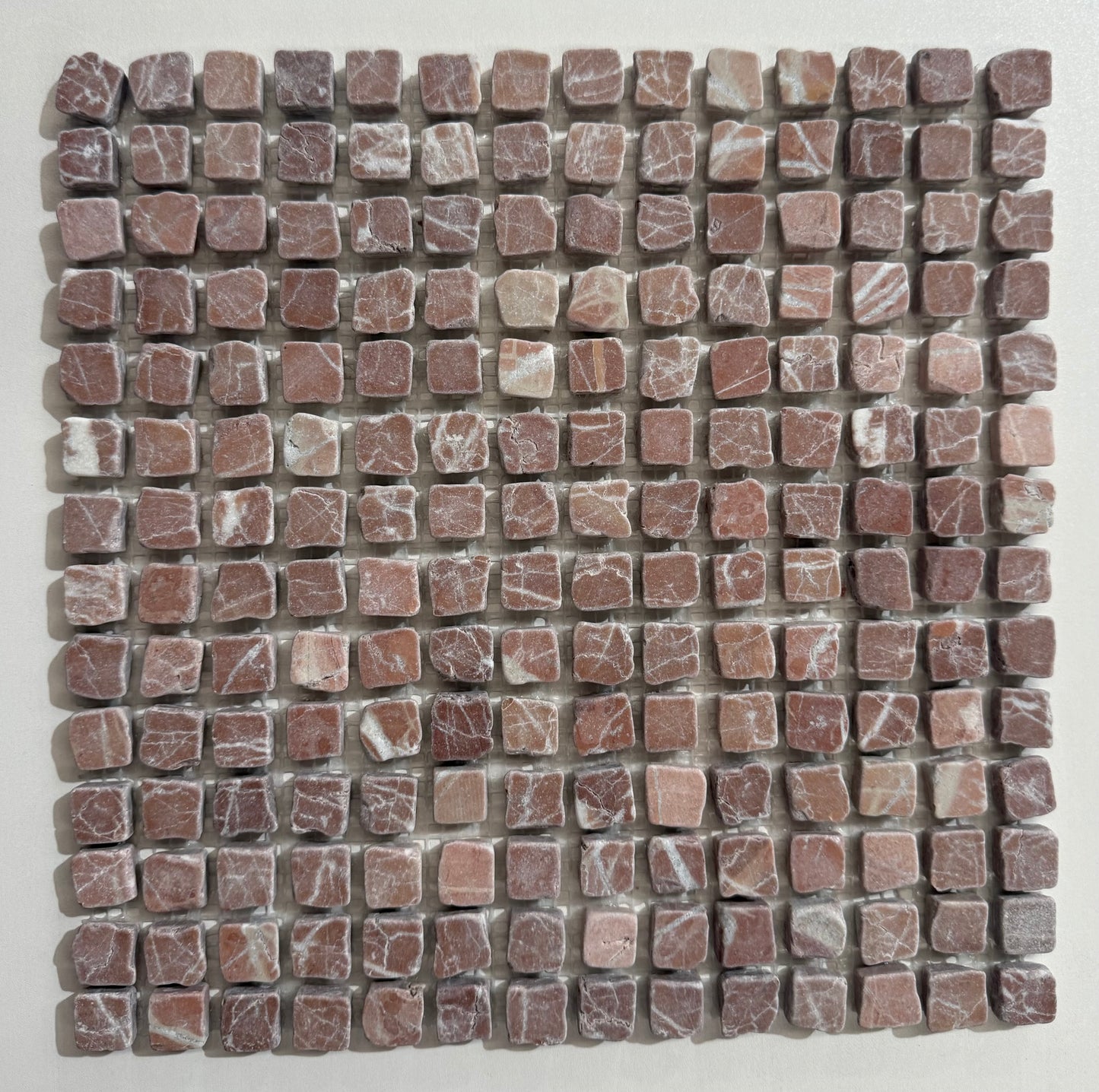 Roman Handcut Rojo Alicante Tumbled Mosaic 305x305