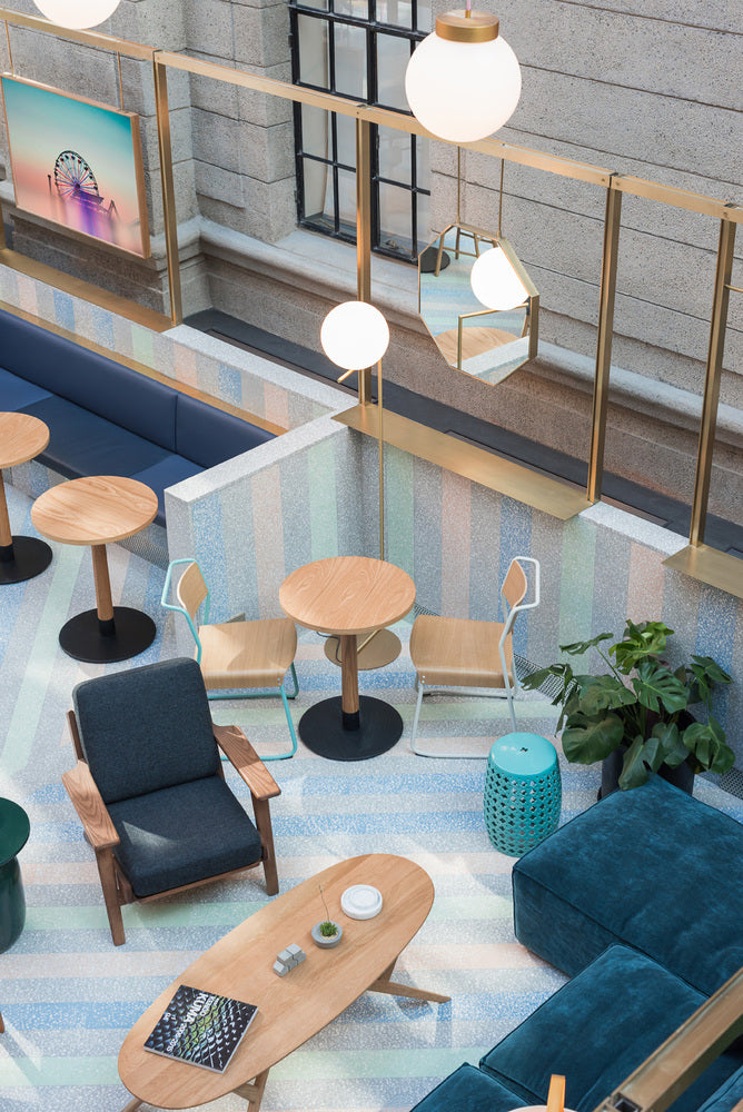 Salta Blue Porcelain Terrazzo