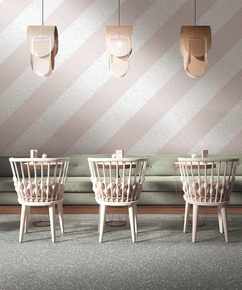 Salta White Porcelain Terrazzo